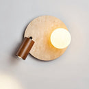 Cavet Travertine Wall Lamp