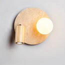 Cavet Travertine Wall Lamp