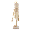 Unfinished Wooden Nutcracker with Paint and Fur Craft Kit 5 Inches