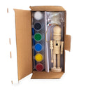 Unfinished Wooden Nutcracker with Paint and Fur Craft Kit 5 Inches