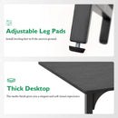 Black 32 Inch Desk And Chair Set For Home Office Use