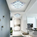 Crystal Square LED Ceiling Light Two Layer Flush Mount