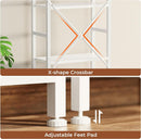White 11 Shelf Open Display Bookcase For Home Office