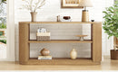 Mirod Modern Entryway Console Table - Slim Sofa Table with Open Shelf & Elegant Wood Grain, Multi-Functional Hallway Table for Living Room