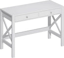 40 Inch White Computer Desk For Home Office Use And Study