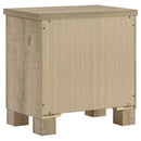 Oakglen 2-drawer Nightstand Bedside Table Weathered Oak