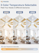 72 Inch White Ceiling Fan With Lights And Remote DC Motor