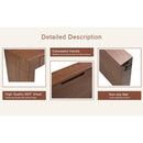 Elegant Dark Wood Grain Bar Table-50 Inches Long, a Practical Choice for Modern Homes.Dark Wood Grain Texture Sticker,Equipped With Two Drawers.Serving As A Bar Table Or A Desk.