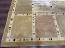 Large Wool Rug 10x13, Panel Design, Modern Contemporary Carpet