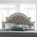 Magnolia Manor Queen Upholstered Headboard With Arched Crown