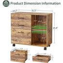 Electric Height Adjustable L Shaped Desk With File Cabinet