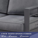 Modern Aluminum Outdoor Patio Furniture Set with Cushions