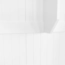 ON-TREND Elegant Design Hall Tree with Comfort and Storage Solutions, Functional Hallway Shoe Cabinet with Bench&Cushion, Modern Coat Rack with Hooks for Entryways, White (OLD SKU: SD000026AAK)