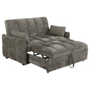 Cotswold Upholstered Convertible Sleeper Sofa Bed Dark Grey