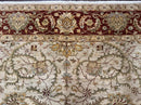 Pakistani Rug 9x12, Floral Allover Peshawar Carpet, Chobi, Beige and Rust Red, Traditional