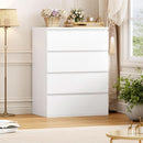 White Four Drawer Dresser Ultra Minimalist Cabinet