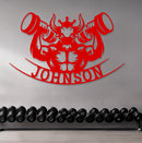 Weight-Lifting Bull Name Sign