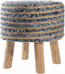 Hoogstraten Navy Ottoman