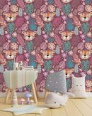 Fashionable Tigers Pattern Wallpaper