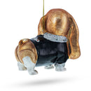 Spaniel Glass Christmas Ornament