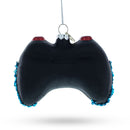 Black Video Game Controller Glass Christmas Ornament