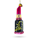 Red Lipstick Glass Christmas Ornament