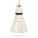Badminton Shuttlecock Birdie Glass Christmas Ornament