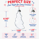 Christmas Tree Clear Glass Christmas Ornament