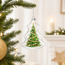 Christmas Tree Clear Glass Christmas Ornament
