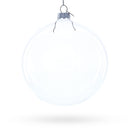 Large Clear Glass Ball Christmas Ornament 4.6 Inches