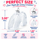 Rainbow Clear Glass Christmas Ornament