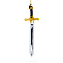 Shiny Sword Glass Christmas Ornament