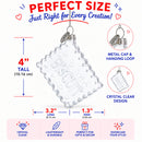 Biscuit Cookie Clear Glass Christmas Ornament