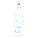 Enchanted Gnome Clear Glass Christmas Ornament