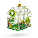Greenhouse Glass Christmas Ornament