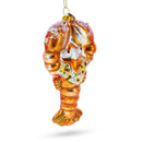 Lobster with Beads Glass Christmas Ornament