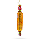 Kitchen Rolling Pin Glass Christmas Ornament