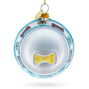 Bowl White Bone Glass Christmas Ornament