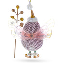 Hedgehog Fairy Glass Christmas Ornament