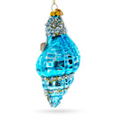 Octopus in Seashell Glass Christmas Ornament
