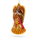 Praying Angel Glass Christmas Ornament