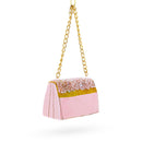 Pink Purse with Gold Chain  Glass  Christmas Ornament