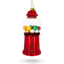 Candy Vending Machine Glass Christmas Ornament