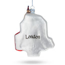 London Attractions, United Kingdom Glass Christmas Ornament