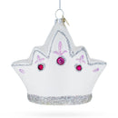 Princess Crown Glass Christmas Ornament