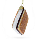 Chocolate-Dipped Cookie or Biscuit Glass Christmas Ornament