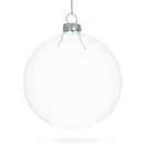 Set of 3 Clear Glass Ball Christmas Ornaments 4.7 Inches