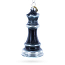 Queen Chess Glass Christmas Ornament