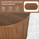 Lift Top Coffee Table With Hidden Compartment, Modern Oval Lift Tabletop For Home Living Room