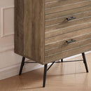 5-Drawer Chest - Spacious and Stylish Chest of Drawers, Dresser for Bedroom, Closet, Hallway, 23.6"W x 15.7"D x 48"H, Rustic Walnut